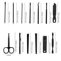 Kit de manicura de acero inoxidable de 26 piezas, juego de manicura, cortaúñas profesional, herramientas para el cuidado de las uñas con lujosa estuche de viaje - details 12