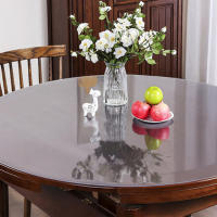 Protector de Mesa de Comedor de Madera Cubierta Protectora Redonda Clara para Hogares y Fiestas - details 5