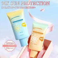 Blanqueamiento SPF90+ PA+++ para rostro, cuerpo, sol, protección UV, loción protectora solar ligera, resistente al agua, no grasa - details 1