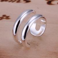 -Anillo de Plata de Ley 925 para mujer, joyería de dos líneas, elegante, Retro, regalo de fiesta - details 2