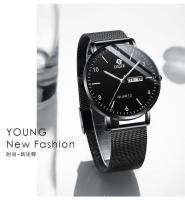 Reloj de cuarzo no mecánico con cielo estrellado de moda con calendario dual resistente al agua para hombre nuevo modelo luminoso - details 12