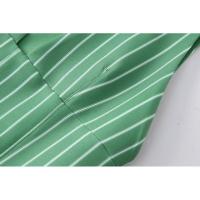 Blusa Sin Mangas a Rayas para Mujer OUWU Top Ajustado con Crema Lateral Ropa de Calle Elegante - details 12