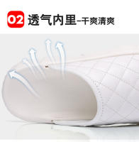 Verano nuevas zapatillas de los hombres de cuero de la moda de desgaste exterior sandalias zapatos de playa de los hombres de una palabra zapatos de los hombres. - details 10
