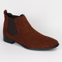 Botas Chelsea para hombre, zapatos para hombre con punta cuadrada pequeña, botines cortos para hombre de moda versátil. - details 7