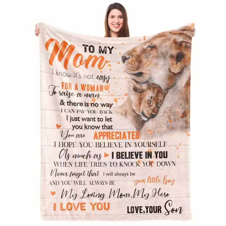 Regalos de manta para mamá, manta de mamá, regalos para mamá de hijo - Mamá cumpleaños Navidad Día de la madre regalo, manta para mi mamá manta - 1