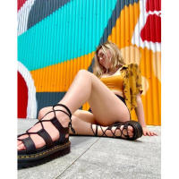 Sandalias de mujer Summer Martin con cordones y suela gruesa, sandalias romanas de playa - details 2