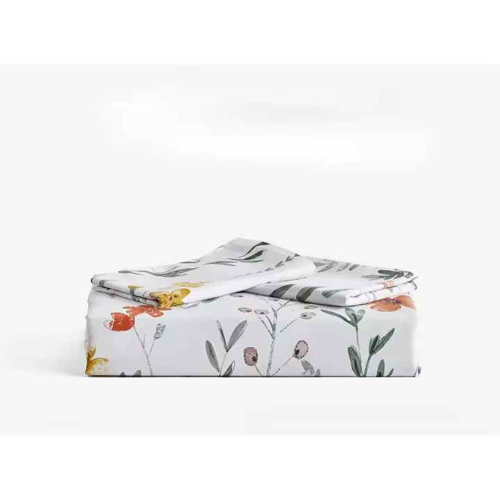 Sábana Nórdica de Algodón 150 Funda Nórdica de 240x220 cm Patrón de Hojas y Ramas - 1