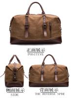 Bolsas de viaje de cuero de lona originales para hombres, bolsa de equipaje de mano, bolsa de lona, bolso de viaje grande, bolsa de fin de semana, envío directo - details 20