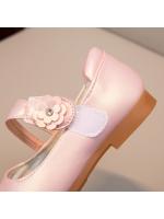 Zapatos de cuero con flores para niña, calzado plano de princesa para fiesta de boda, dulce y suave, clásico, para primavera y otoño - details 11