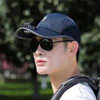 Ventilador incorporado Béisbol para fanáticos Protección UV frente ancha Sombrero para el sol Gorra refrescante ligera y transpirable ​ - details 11