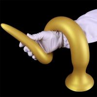 Leten Super largo de silicona Buttplug ventosa enorme Dilatador consoladores anales Butt Plug masaje de próstata juguetes para adultos para parejas - details 9