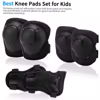 Juego de casco y almohadillas ajustables para niñosrodilleras para niñossillasprotectores de muñeca para Scooter - details 8