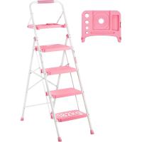 Escaleras Plegables de 150KG Pedales Antideslizantes Anchos Taburete Escaleras de Mano de Acero - details 30