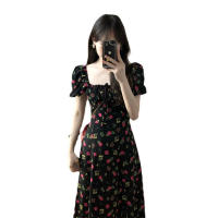 Vestidos de manga corta Mujer Retro Suave Ocio Vacaciones Streetwear Vestido de playa - details 3