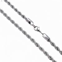 Collar de Cadena de Acero Inoxidable Minimalista Cadena de Torsión de Oro Sier 2 a 5mm - details 4