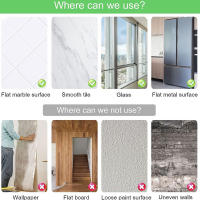 Pegatinas de Espejo Flexible Autoadhesivas 8/12pcs Decoración de Pared 3D para Hogar Dormitorio - details 3