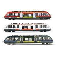 Vehículos de juguete de aleación, modelo de tren de Metro, tren de simulación, tren subterráneo de alta velocidad, aleación fundida a presión, regalo - details 0