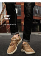 Zapatos Casuales de Cuero para Hombres Versátiles de Verano, Transpirables, Tamaño Grande - details 11