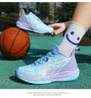 Zapatillas de baloncesto antideslizantes para hombre y mujer, zapatos deportivos transpirables, botas de baloncesto de combate para exteriores, nuevo estilo, 2024 - details 13