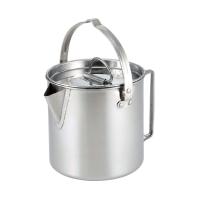 Hervidor de agua para exteriores de 1,2 litros con tapa de acero inoxidable, utilizado para hervir agua, acampar, hacer picnic, hacer senderismo, mochileros, 2025 - details 2