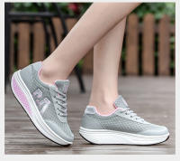 Zapatos deportivos de marca para mujer, zapatos tonificantes para aumentar la altura de 5 Cm, zapatillas de deporte con cuña, zapatos mecedores transpirables, zapatos con plataforma para sacudir - details 18