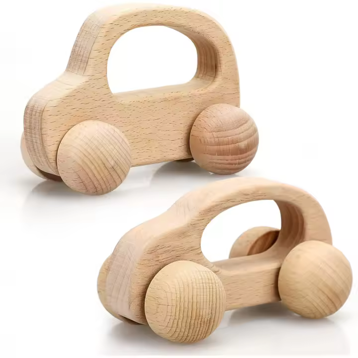 Excitant Brand Juguetes de Madera para Bebés 0-12 Meses Juguete de Estilizador para Niños Pequeños 1-3 Años - 1