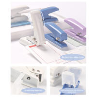 Perforadora de un solo orificio de 6mm, perforadora de agujeros redonda portátil multiusos, ayuda para perforar agujeros, suministros de encuadernación para oficina y escuela Kawaii, papelería - details 5
