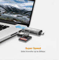 Adaptador de Tarjeta de Memoria USB 3.0 4 en 1 con Acceso Paralelo a 4 Ranuras 5Gbps Escritura Lectura Mslforce Compact Flash Tarjeta SD TF CF MS 5Gbps - details 11