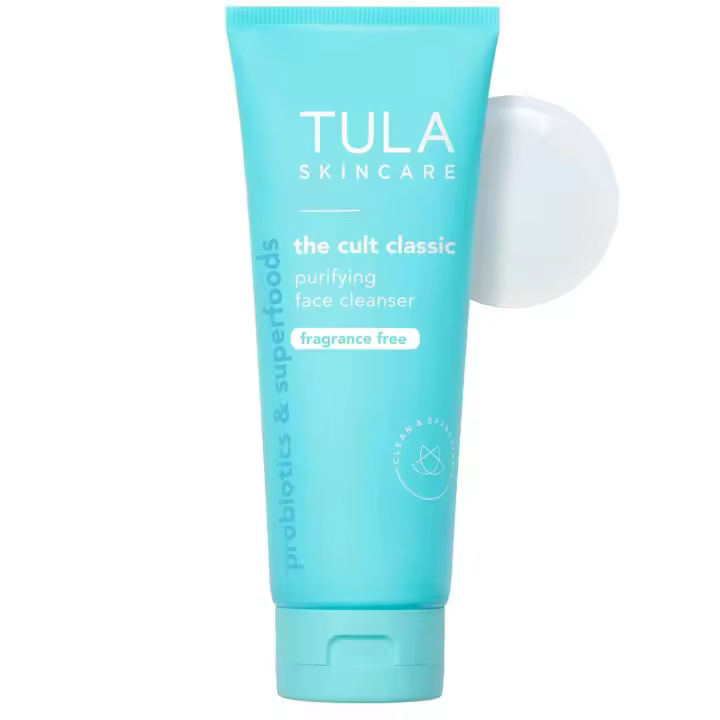 TULA Skin Care Cult Classic Purifying Cleanser - Limpiador facial suave y eficaz, desmaquillante, nutritivo e hidratante - 1