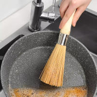 Cepillo De Limpieza Para Wok Y Cocina Con Mango Largo Hecho De Bambú Natural Herramienta De Cocina Para Hogar Y Restaurante - details 1