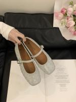 Xiaoxiangfeng remache Mary Jane zapatos nueva cabeza cuadrada boca poco profunda solo zapatos de fondo plano cinturón de una palabra zapatos pequeños de cuero - details 19