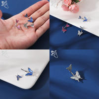 ZS-colgante de mariposa colorida para el ombligo, anillo con diamantes de imitación, gota larga, anillos para el vientre, Piercing de Barball para el ombligo, joyería, 1 unidad, 14G - details 11