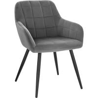 Silla de Comedor Nórdica Vintage Estilo Único con Reposabrazos y Tapiz de Terciopelo - details 0