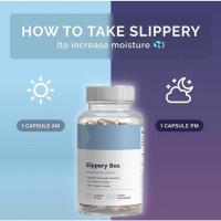 Red Elm Bark Capsules Slippery Box Lubricante e hidratante orgánico para mujeres, 60 cápsulas de acción rápida - details 1
