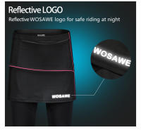 WOSAWE-Pantalones largos de bicicleta para mujer, mallas transpirables de secado rápido, con relleno de asiento 3D - details 5