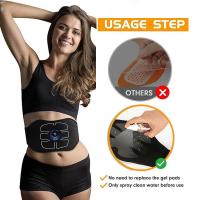 EMS estimulador muscular, tóner Abdominal, cinturón tonificador portátil para Fitness en casa, masajeador adelgazante corporal para masaje de Abdomen, recarga USB - details 4