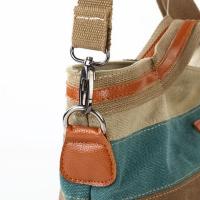 Bolsos de lona estampados a rayas multicolores para mujer Bolsos de hombro Bolso de gran capacidad - details 1