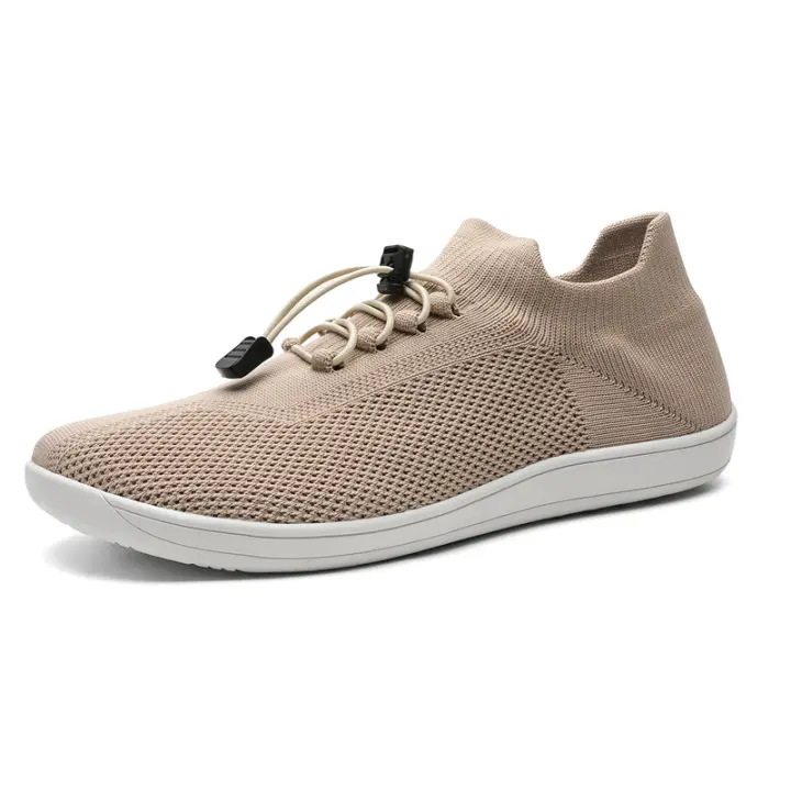 Zapatos casuales populares de gran tamaño para hombres y mujeres de ancho último vuelo tejido perezoso zapatos pareja deportes fitness calcetines zapatos - 1