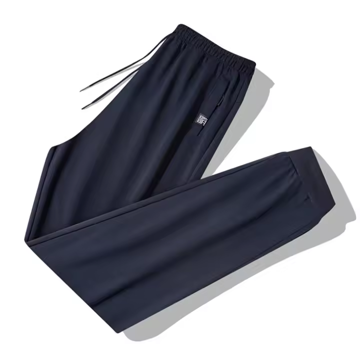 Pantalones de chándal para hombre Cintura elástica holgada Sudadera para correr Sudadera casual para todas las estaciones - 1
