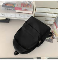 Mochila escolar de nylon impermeable de alta capacidad, simple y sólida, con cremallera Mahua, mochilas de alta calidad, bolsas - details 4