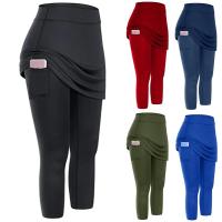 Pantalones Cortos Deportivos para Mujer Shorts Elásticos de Cintura Alta, Transpirables, Informales, a la Moda, con Bolsillo, para Yoga y Correr al Aire Libre - details 0