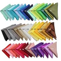 Servilletas de mesa cuadradas de satén, pañuelo para bodas, fiestas, eventos, hoteles y restaurantes, suministros de decoración, 35x35cm, 10 Uds. - details 0