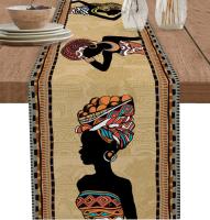 Manteles de Mesa de Lino Boho Étnico Pañuelo de Mesa de Comedor de Granja para Fiesta de Navidad - details 0