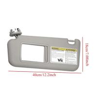 Parasol delantero para coche, protector solar izquierdo y derecho con espejo de maquillaje, adecuado para Toyota RAV4 2006 2007 2008 2009 2010 2011 2012 - details 4
