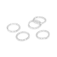 Anillos de salto de alambre trenzado de latón color oro de 18K de 5MM 6MM 8MM 10MM 12MM, anillos divididos, suministros para la fabricación de joyería, accesorios para bricolaje - details 1