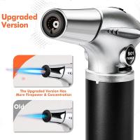 Antorcha de butano, soplete de butano recargable para cocina con bloqueo de seguridad y llama ajustable (gas butano no incluido) - details 6