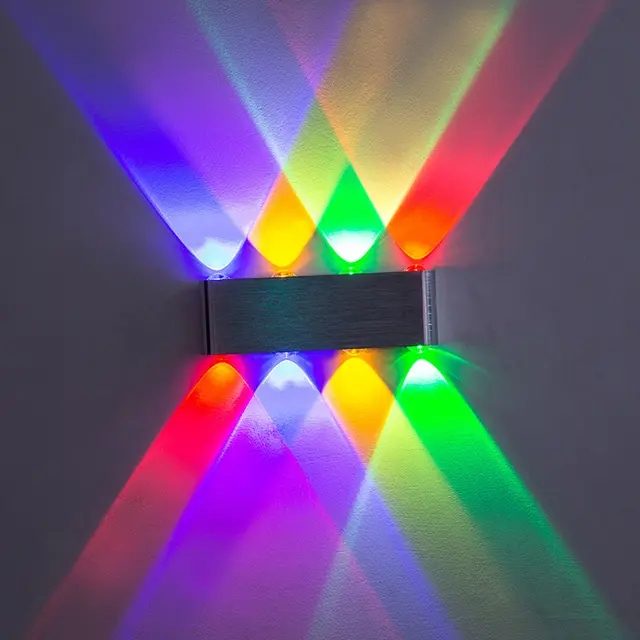 Lámpara de pared impermeable Lámpara exterior de 6W/8W, iluminación hacia arriba y hacia abajo adecuada para interiores y exteriores. - 1