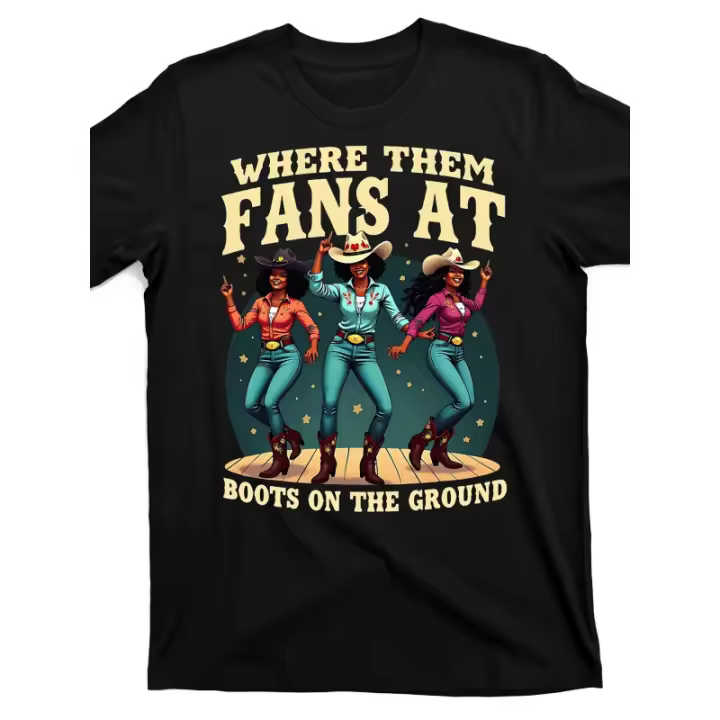 Camiseta Gráfica Vintage para Hombres Estilo Callejero Retro con Diseño de Baile de Cowboy - 1