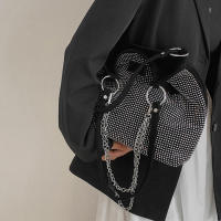 Bolso de Mano de Cuero PU de Gran Capacidad para Mujer Diseño de Lujo con Piedras Preciosas Bolso de Compras de Moda con Mango Superior - details 3
