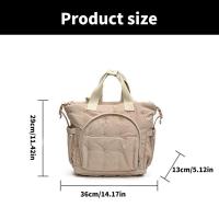 Mochila elegante portátil, estuche organizador de pañales grande para padres con correas ajustables - details 2